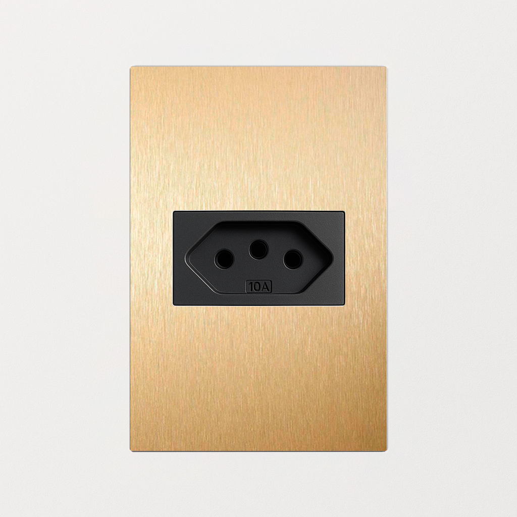 Tomada Latão 4x2 20A (1 Módulo)