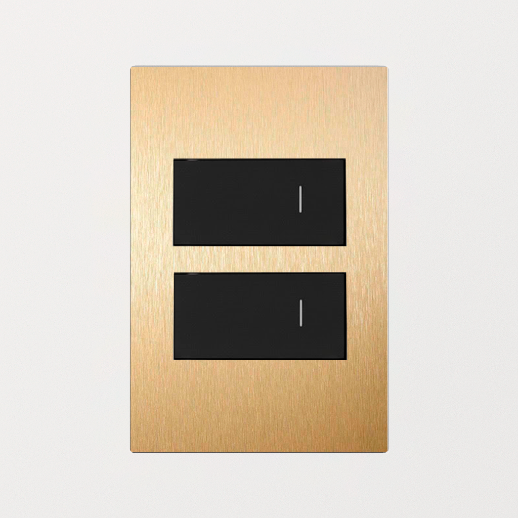 Interruptor Latão 4x2 10A (2 Módulos)