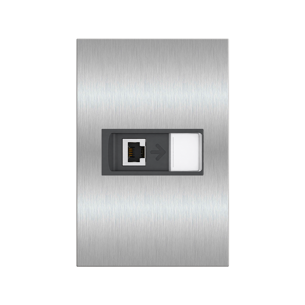 TOMADA INOX 4X2 RJ45 (1 MÓDULO)