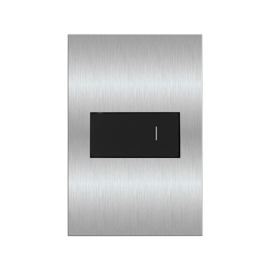 INTERRUPTOR INOX 4X2 10A (1 MÓDULO)