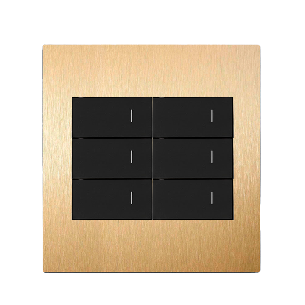 INTERRUPTOR LATÃO 4×4 (6 MÓDULOS)